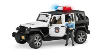 Policejní Jeep Wrangler s policistou - Bruder 02526
