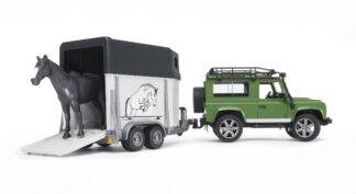 Land Rover s přívěsem na koně - Bruder 02592