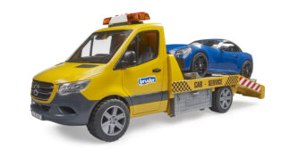 Odtahovka MB Sprinter s majákem a roadsterem - Bruder 02675