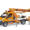 MB Sprinter s houkačkou a servisní plošinou - Bruder 02679