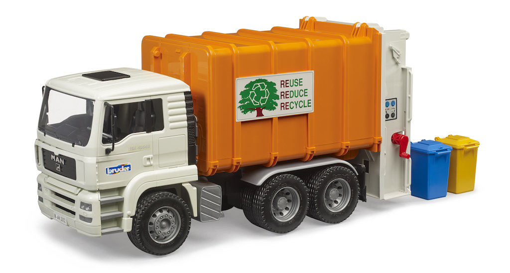 Popelářské auto MAN TGA - Bruder 02772