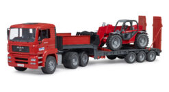 Tahač MAN TGA s nakladačem Manitou MLT 633 - Bruder 02774