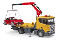 Alternative view of Odtahovka Scania Super 560R s automobilem - Bruder 03552