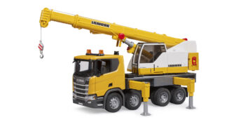 Nákladní auto Scania Super 560R s jeřábem Liebherr - Bruder 03571