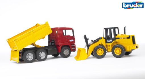 Sklápěčka MAN TGA s nakladačem FR130 - Bruder 02752 - Obrázek 3