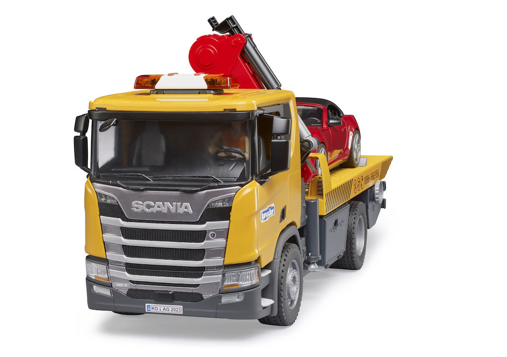 Odtahovka Scania Super 560R s automobilem - Bruder 03552 - Obrázek 9
