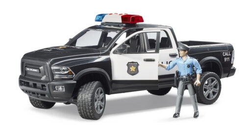 Policejní vůz RAM 2500 s policistou - Bruder 02505 - Obrázek 6