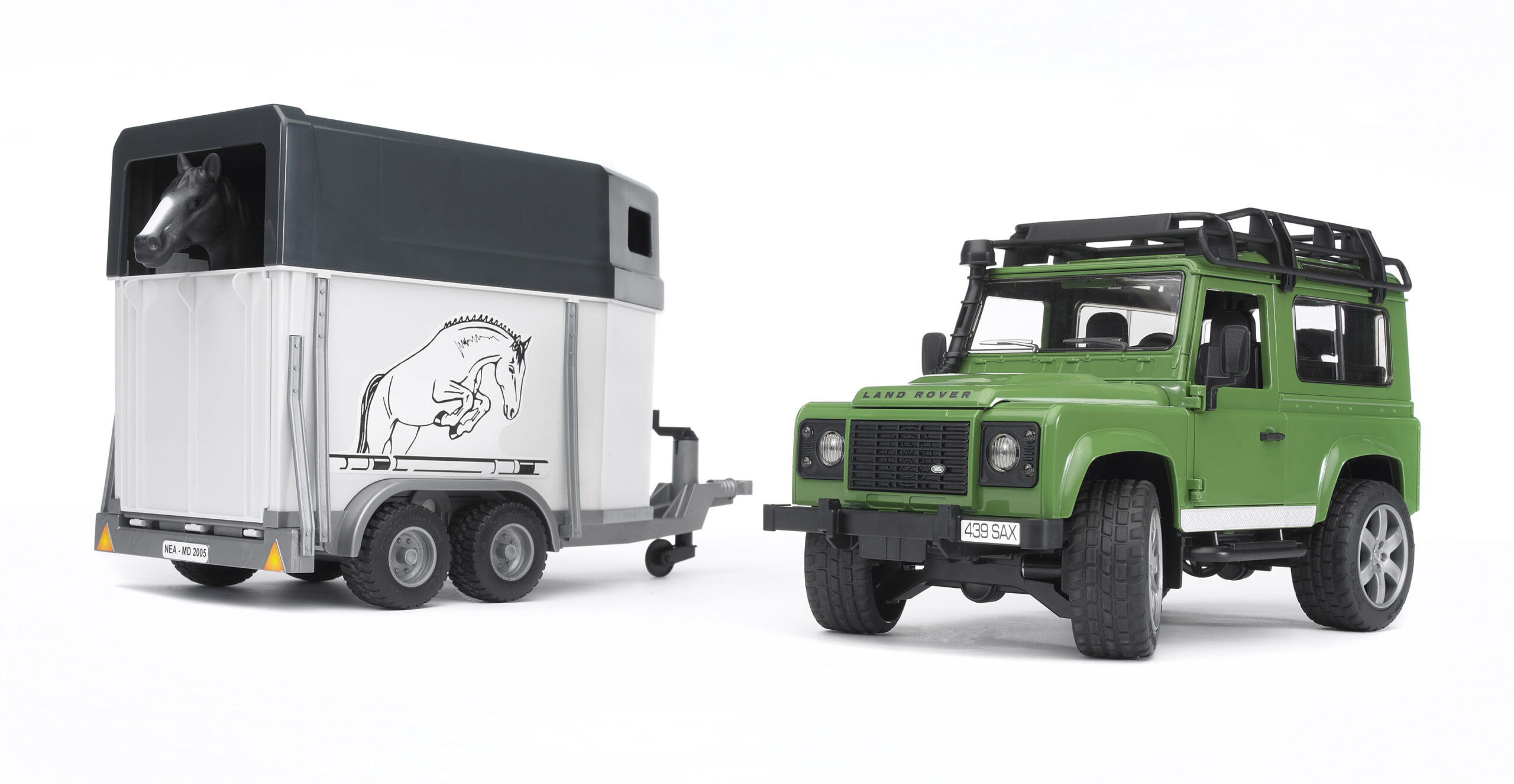 Land Rover s přívěsem na koně - Bruder 02592 - Obrázek 3