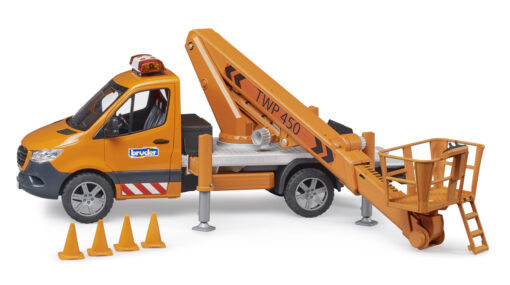 MB Sprinter s houkačkou a servisní plošinou - Bruder 02679 - Obrázek 9