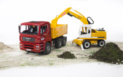 Alternative view of Sklápěčka MAN TGA s bagrem Liebherr - Bruder 02751